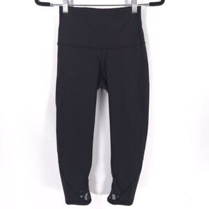 Lululemon Wunder Under Athletic Women’s Ankle Mesh Leggings Crop Size 4‎